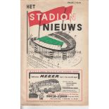 1963 ECWC FINAL Programme for Atletico Madrid v. Tottenham Hotspur 15/5/1963 in Rotterdam. Stadion
