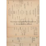 TOOTING & MITCHAM 1942 Four Tooting & Mitcham single sheet home programmes , 2 x 41/2 and 2 x 42/