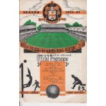 WOLVES - CHELSEA 52-53 Scarce Wolves home programme for midweek afternoon kick off game in