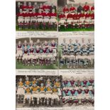 SPORT TEAM GROUPS 1949 Collection of 14 Colour, glossy team group cards issued by Sport magazine