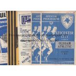 LEICESTER CITY 53-4 Seven programmes 53-4, two Leicester homes v Oldham and Hull plus away