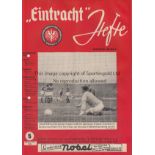 1960 EUROPEAN CUP SEMI FINAL Eintracht Frankfurt v Glasgow Rangers / European Cup Final Eintracht
