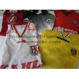 SWEDISH MATCH WORN FOOTBALL SHIRTS Five shirts, Viggbyholms IK, MIF, Jarfalla, Stigtomta and BKK.