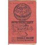 MIDDLESBROUGH - MAN UTD 1938 Middlesbrough home programme v Manchester United, 27/8/1938, staple