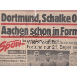 1968 ARSENAL Alemannia Aachen v Arsenal. Rare ''Sport Beobachter'' 8-page newspaper style edition