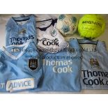 MANCHESTER CITY Two fully signed official Manchester City footballs, one from the 1990's and the
