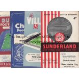 MANCHESTER CITY 57-8 Eighteen Manchester City away programmes, 57/8, includes games at Man Utd,