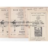 BATH A collection of 15 Bath City home programmes 1950/51 (1),1951/52(1), 1952/53 includes v Merthyr