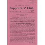 ST AUSTELL 1938-39 Four page St Austell home programme v Civil Service, December 1938.Fold.