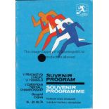 1976 EURO Final tournament programme, 1976 European Championships, held in Yugoslavia, scores and
