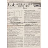 MANCHESTER UTD 1950 Issue of American League Soccer News dated April 16th 1950 with front page