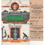 WOLVES Programme Wolverhampton Wanderers v Chelsea 1949/50 and 2 tickets Wolves v Blackpool and
