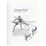 GEORGE BEST AUTOGRAPHED BOOK George Best Unseen Archives book signed on the frontispiece. Good