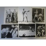 BOXING - PHOTOS Eleven boxing photographs each measuring 10" x 8" and all black and white and