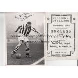 ENGLAND - IRELAND 47 Official programme, England v Ireland, 5/11/47 at Everton , sold with a