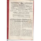 ARSENAL - NEWCASTLE 1936 Arsenal home programme for Cup replay v Newcastle, 19/2/1936, Arsenal won