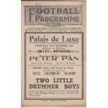 EVERTON - SUNDERLAND 1928-29 Everton home programme v Sunderland, 25/12/1928, also covers