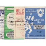 1953-4 Thirteen programmes, all 53-4 season, includes England v Ireland at Everton (folds), Oldham v
