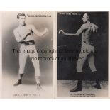 BOXING 1890s Two Boxing News photo cards: No.2 James J.Corbett (USA) Heavyweight Champion 1892-1897;