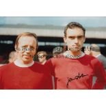 JOHN ASTON - SIGNED PHOTOS Seven autographed photographs, featuring former Manchester United