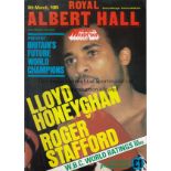 BOXING Collection of programmes for tournaments held at the Royal Albert Hall, London, between