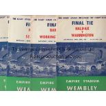 RUGBY LEAGUE CUP FINALS 1954-60 Seven Rugby League Cup Final programmes, 1954-60 inclusive, all