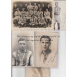 LEEDS UNITED 1930s Large postcard black and white Leeds United team group v Aston Villa circa 1930