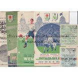 ENGLAND A collection of 4 England homes v Scotland (ph) with song sheet 1947, Ireland at Maine Road,