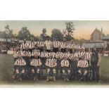 POSTCARD Postcard of the Southampton team (colour) of 1905/06. Generally good