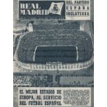SPAIN - ENGLAND 1955 Copy of Real Madrid monthly magazine, June 1955 with coverage including