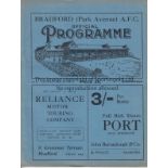 BRADFORD PA - CHESTERFIELD 1926-7 Bradford Park Avenue home programme v Chesterfield, 19/2/1927, ,