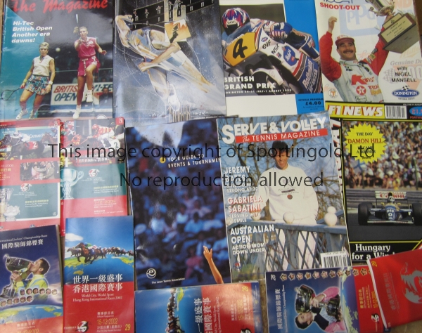 SPORTS MISCELLANY A collection of 120+ mostly programmes , a few books for a variety of sports eg