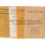 CHESHUNT FC Twenty programmes. Homes: 1947/8 X 2, one with paper loss, 1949/50 X 4, 1950/1 X 4,