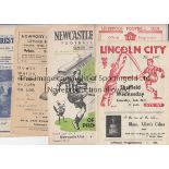 1948/49 L-Y A collection of 13 programmes from the 1948/49 season Lincoln City v Sheffield Wednesday