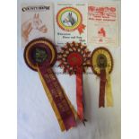 HORSE RACING - RED RUM Three rosettes awarded to Red Rum including one in his racing colours of
