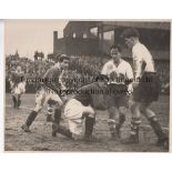 MAN UTD PHOTO Press photograph showing match action, Preston v Manchester United , 30/1/46, FA