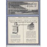 WATFORD Programme Watford Reserves v Luton Town Reserves 4th February 1928. Ex Bound Volume.
