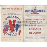 ENGLAND Two England home programmes, Victory International v France 26/5/45 (score, scorers noted)