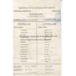 ROTHERHAM - LEICESTER 69 Rotherham single sheet Roneo style programme v Leicester, 29/7/69, pre-