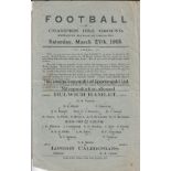 DULWICH - LONDON CALEDONIANS 1915 Four page Dulwich Hamlet home programme v London Caledonians, 27/