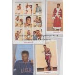 MUHAMMAD ALI POSTAGE STAMPS Four Muhammad Ali Limited Editon items 3 x 3"x 5" pictures with