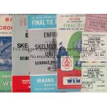 AMATEUR CUP Four Final programmes and 3 tickets. Programmes: 1951 vertical crease, 1959, slightly
