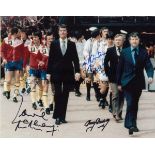 1976 FA CUP FINAL Col 10 x 8 photo, showing manager Lawrie McMenemy of Southampton and Tommy