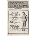 EVERTON - BIRMINGHAM 1926-27 Everton home programme v Birmingham, 18/4/1927, ex bound volume. Good