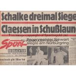 1968 CHELSEA FRIENDLY FC Kaiserslautern v Chelsea Friendly ''Sport Beobachter'' 8-page newspaper