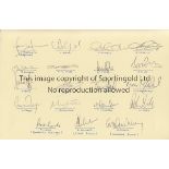 CRICKET Opening card signed by 19 players and management of The England team to New Zealand 2002,