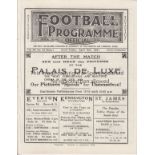 LIVERPOOL- MAN UTD 1931 Liverpool home programme v Manchester United, 3/4/1931, also covers