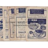 MANCHESTER CITY A collection of 89 Manchester City home programmes 1947/48 to 1959/60 - 1947/48 (