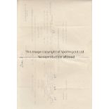 SINGAPORE 1946 Single sheet Gestetner style programme, quite faint print, H.M.S. Sembang v Touring