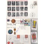 1966 WORLD CUP Five items relating to the Tournament including a signed World Cup first day cover by
